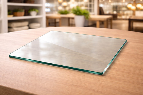 Square glass table top - table,