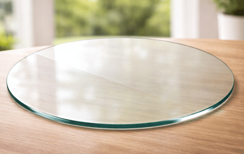 Round glass table top - 24",