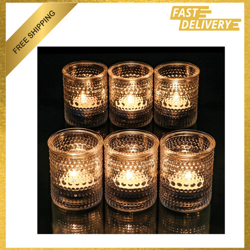 Six pack glass votive candle - pack,